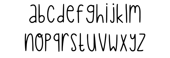 Play Groups Regular Font LOWERCASE