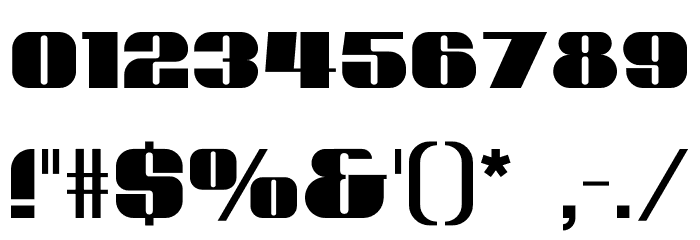 Play Heavy Font OTHER CHARS