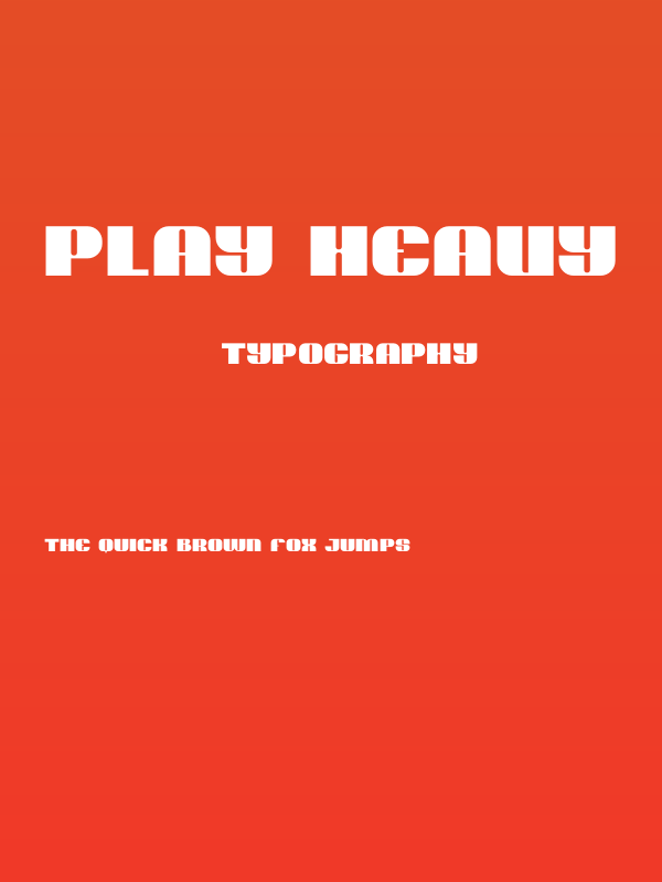 Play Heavy Poster