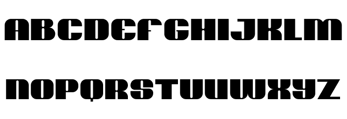 Play Heavy Font LOWERCASE