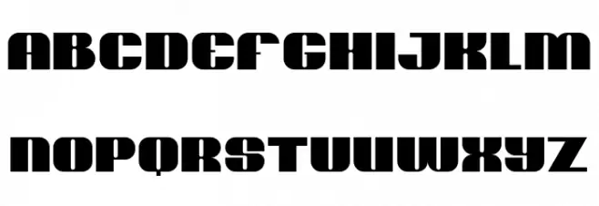 Play Heavy Font LOWERCASE