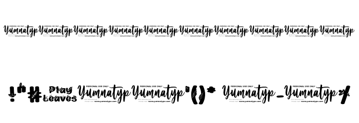 Play Leaves Personal Use Font OTHER CHARS