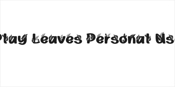 Play Leaves Personal Use Logo