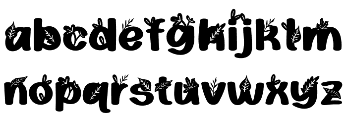Play Leaves Personal Use Font LOWERCASE