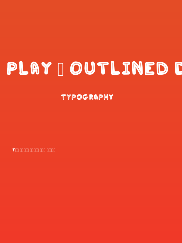 Play - Outlined Demo Poster
