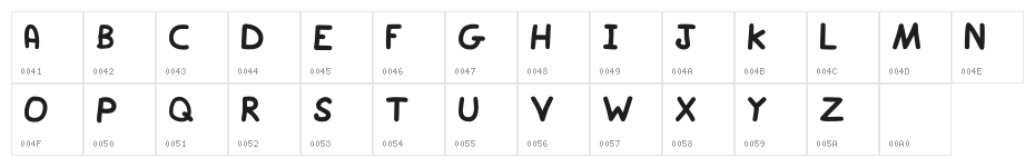 Play - Regular Demo Character Map