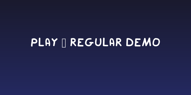 Play - Regular Demo Social Header