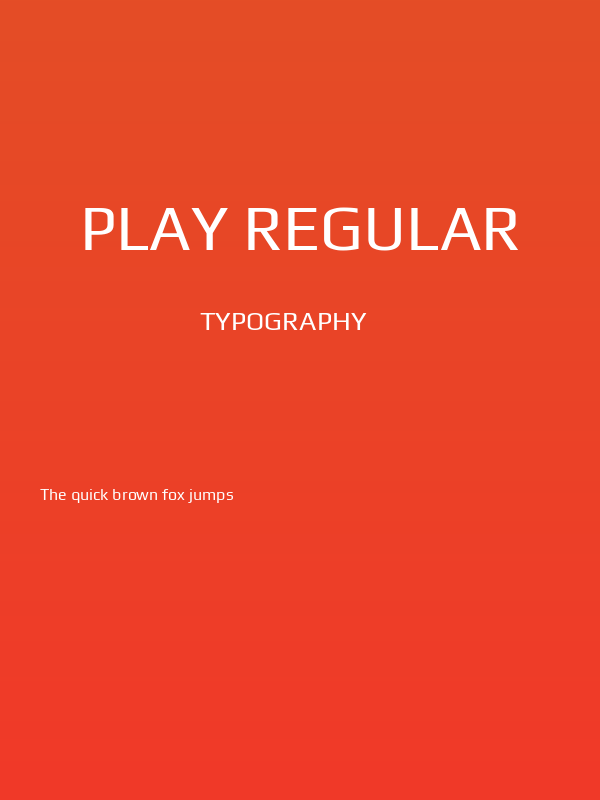 Play Regular Poster