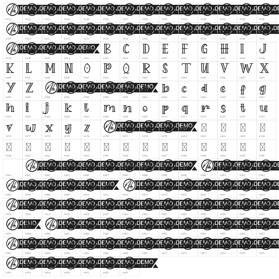 Play Spoon Demo Character Map