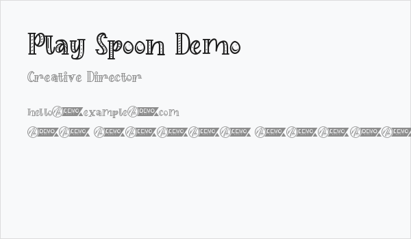 Play Spoon Demo Business Card