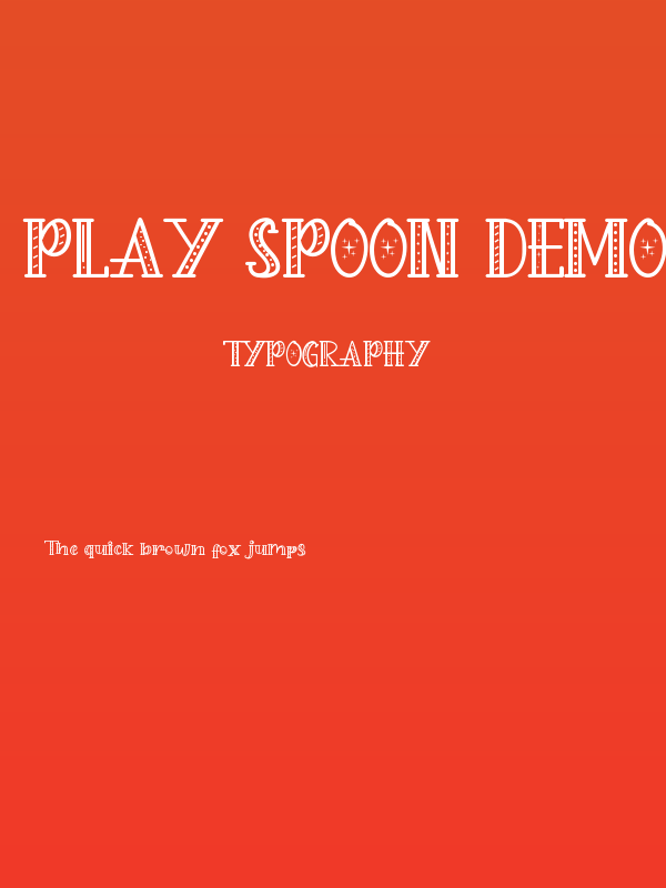 Play Spoon Demo Poster