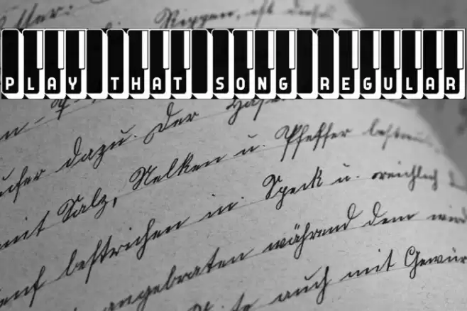 Play That Song Regular Font examples