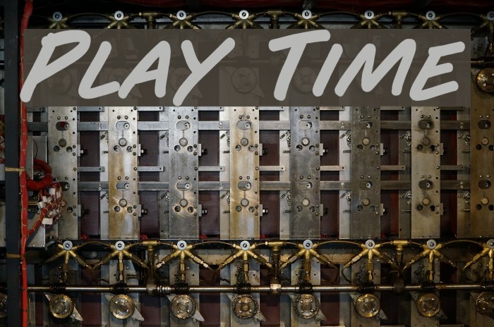 Play Time Font examples