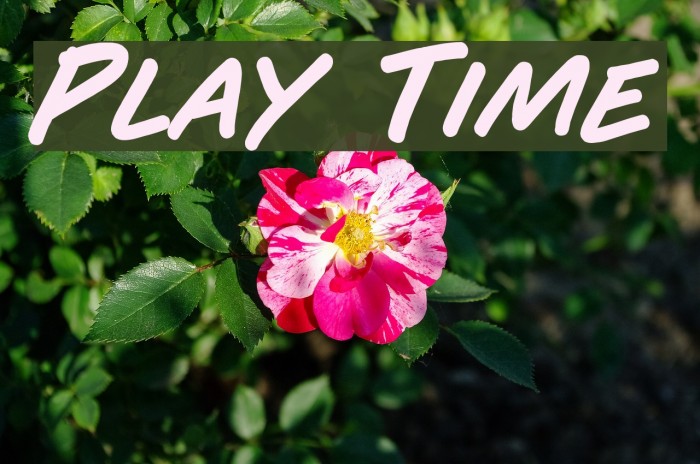 Play Time Font examples