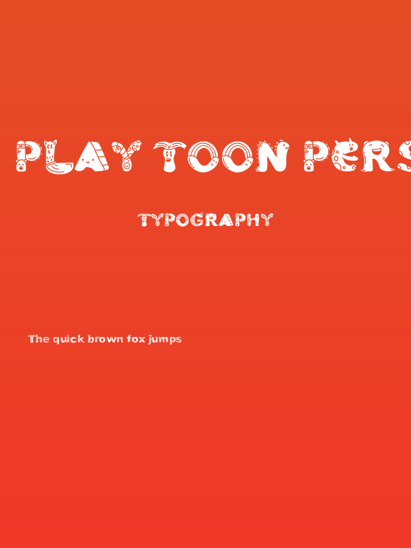 Play Toon Personal Use Poster