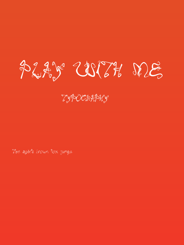 Play With Me Poster