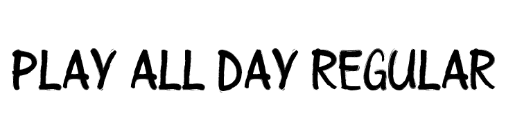Play all day Regular  font caratteri gratis