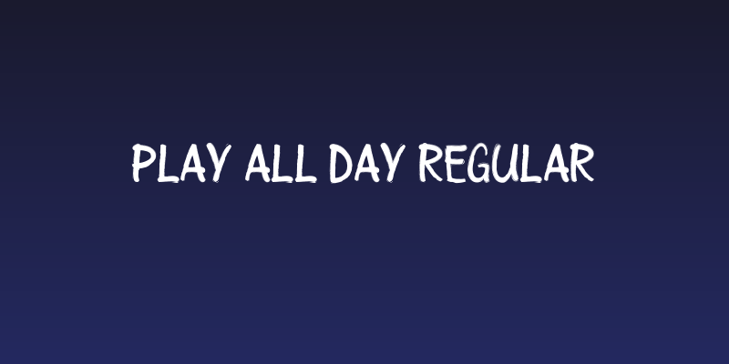 Play all day Regular Social Header
