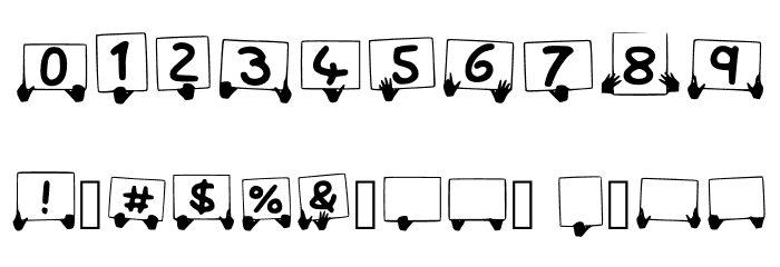 Play sign Font OTHER CHARS