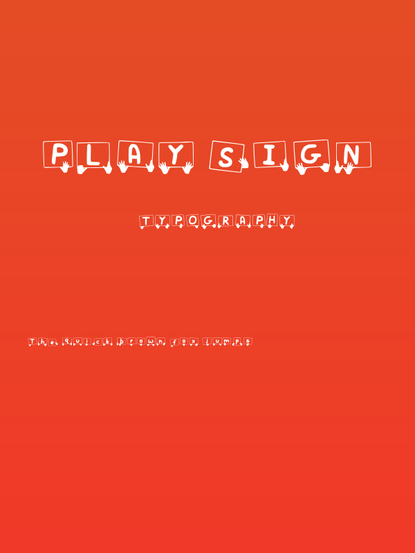 Play sign Poster
