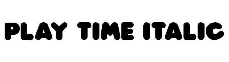 Play time Italic  font caratteri gratis