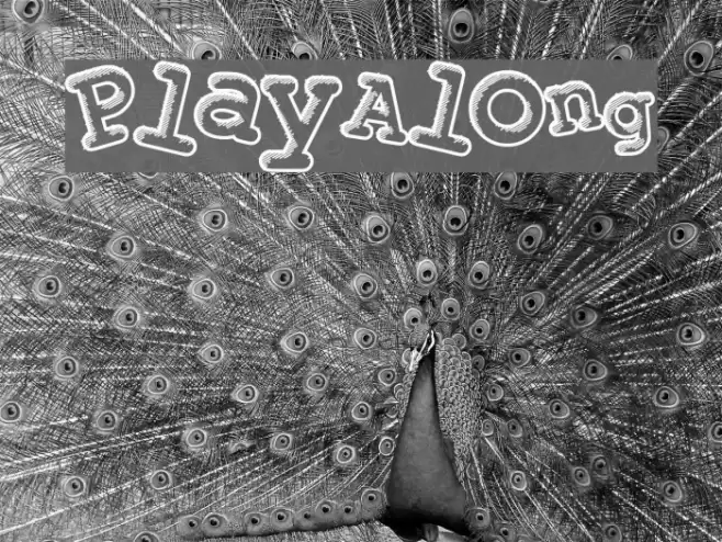 PlayAlong Font examples