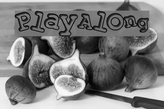 PlayAlong Font examples