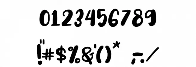 PlayCheerful Font OTHER CHARS