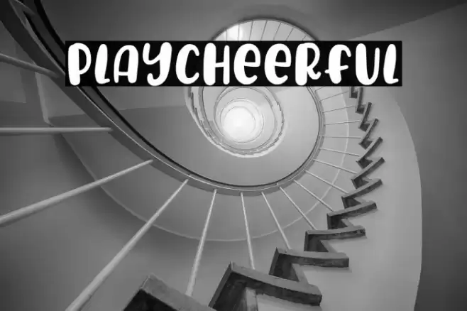 PlayCheerful Font examples