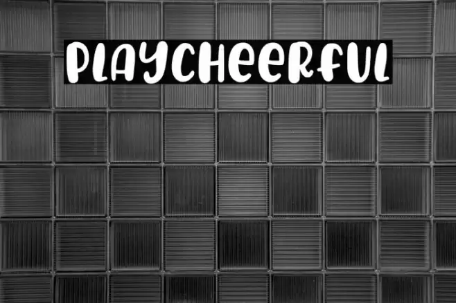 PlayCheerful Font examples