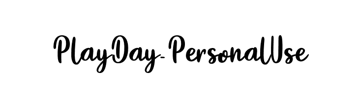 PlayDay-PersonalUse  Free Fonts Download