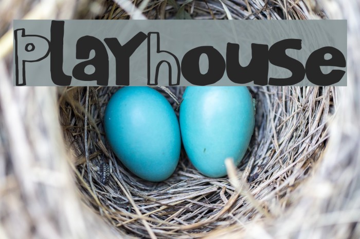 PlayHouse Font examples