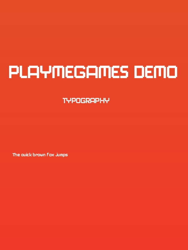 PlayMeGames Demo Poster