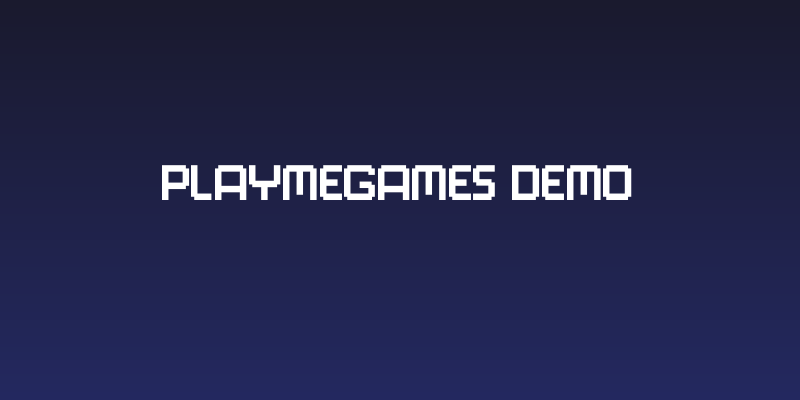 PlayMeGames Demo Social Header