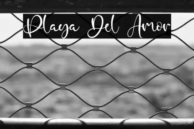 Playa Del Amor Font examples