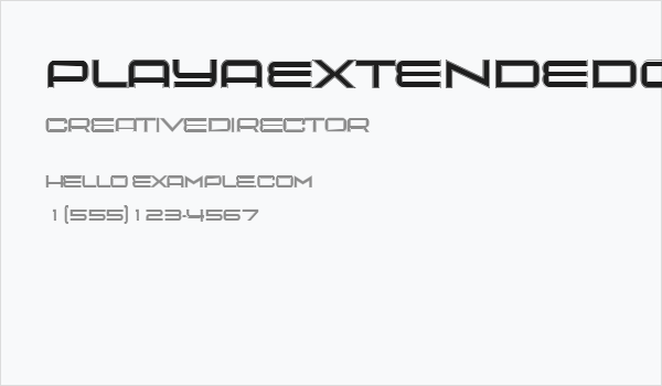 Playa Extended College Regular Business Card