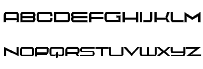 Playa Extended College Regular Font LOWERCASE