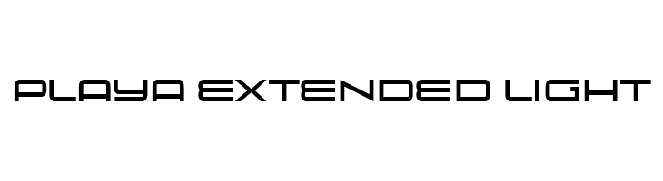 Playa Extended Light  Free Fonts Download