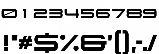 Playa Extended Regular Font OTHER CHARS