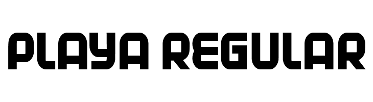 Playa Regular  Скачать бесплатные шрифты