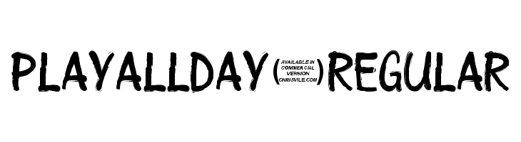 Playallday-Regular  font caratteri gratis