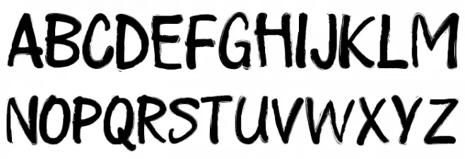 Playallday-Regular Font Litere mari