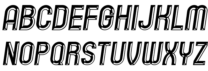 Playback Bold Italic Font LOWERCASE