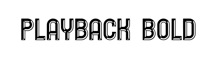 Playback Bold  免费字体下载