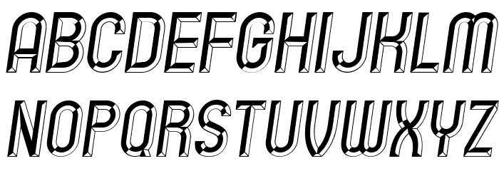Playback Italic Font LOWERCASE