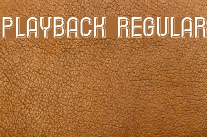 Playback Regular Example 3