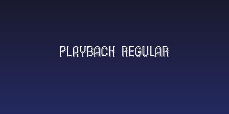 Playback Regular Social Header