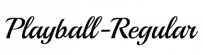 Playball-Regular  नि: शुल्क फ़ॉन्ट्स डाउनलोड