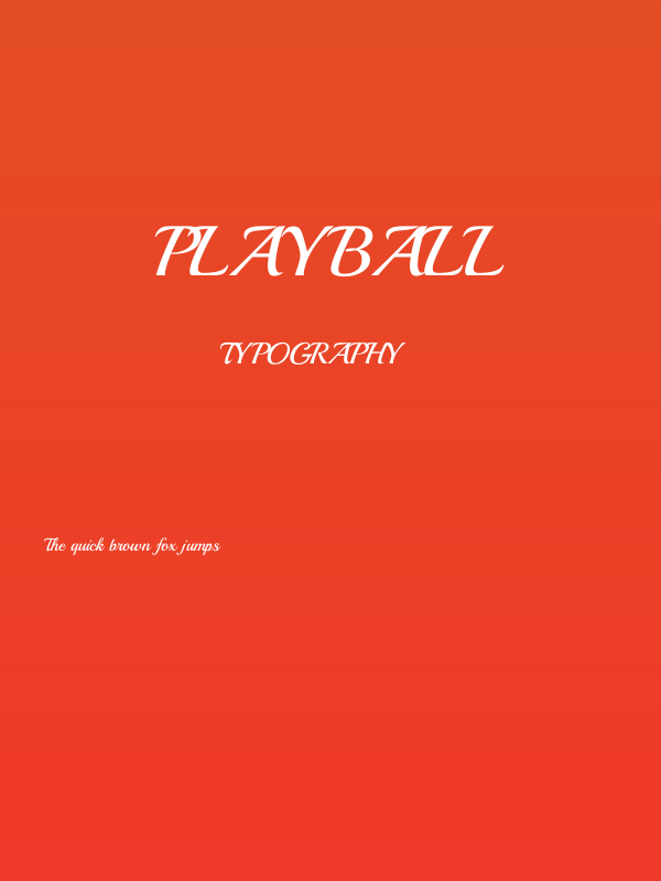 Playball Poster