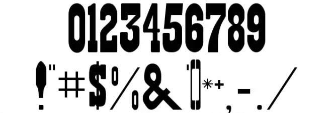 Playbill Regular Font OTHER CHARS